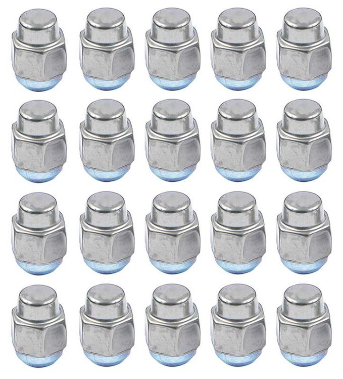881229 Late Design Low Crown Stainless Acorn Style Lug Nut-7/16"-20-Set of 20