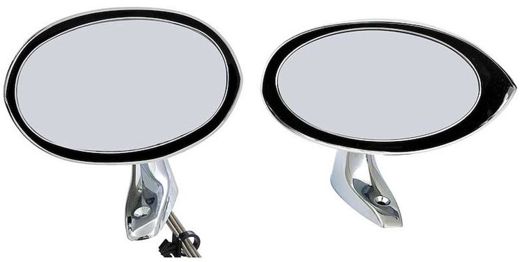 Outer Door Sport Mirrors for Select 1970-1973 Mopar A-Body [Pair]