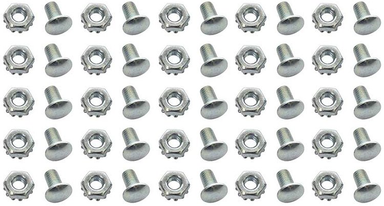 Grille Mounting Hardware Set for Select 1959-1968 Chevrolet Models [Silver]