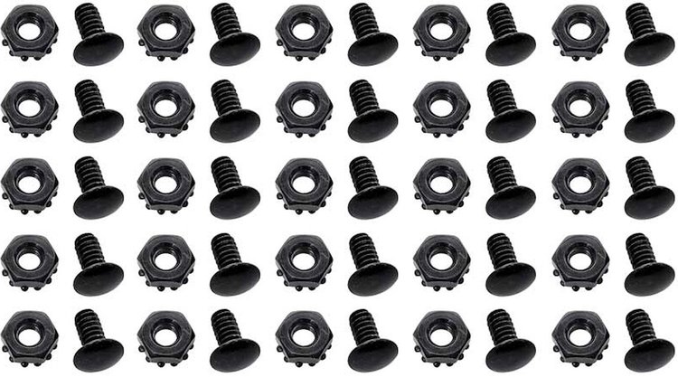 Grille Mounting Hardware Set for Select 1959-1968 Chevrolet Models [Black]