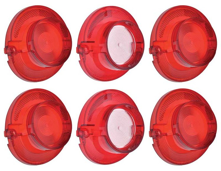 881261 Tail Lamp and Back Up Lamp Lens Set 1964 Impala Tail Lamp and Back Up lamp lens Set