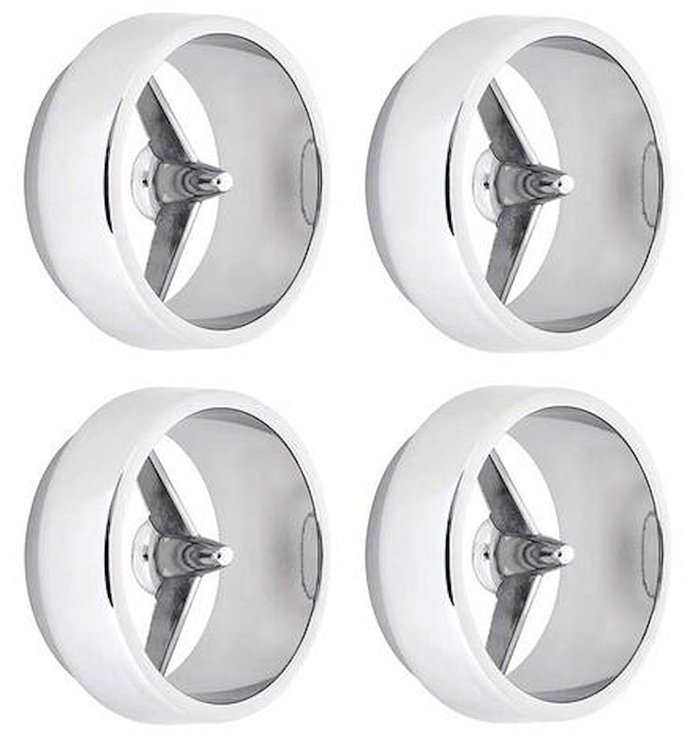 1963 Bel Air / Biscayne Tail Lamp and Back-Up Lens Trim Ring Bezel Set