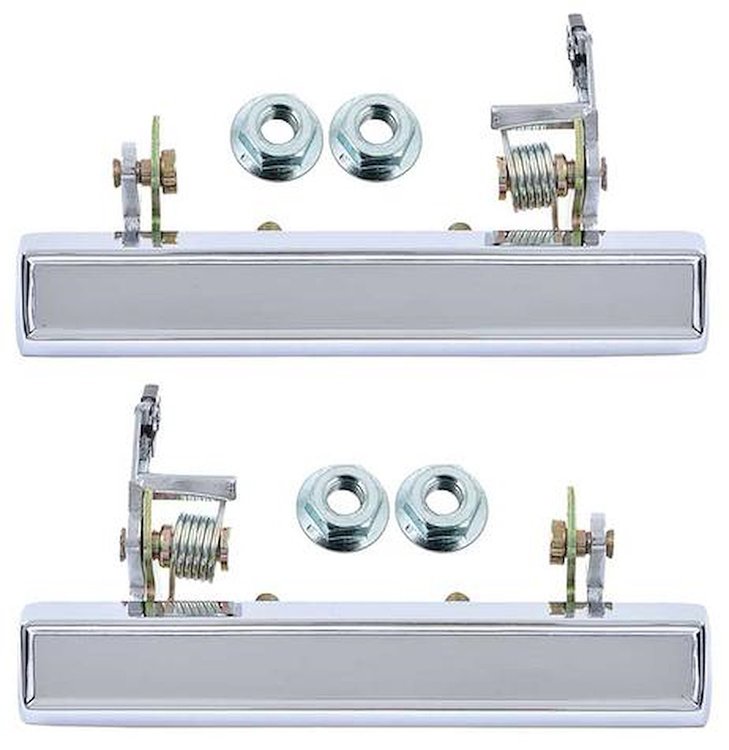 881407 1976-88 GM Models, Exterior Door Handle, Chrome, Pair