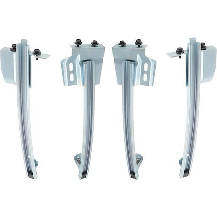 881443 1968-69 Camaro, Firebird, Door Window Track Set, Front & Rear Tracks, LH & RH Sides, 4-Piece Set