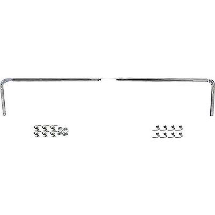 886768B 1967-68 Chevrolet, GMC Fleetside; Tailgate Molding Set; 5 Piece Set; Stock Tailgate Handle