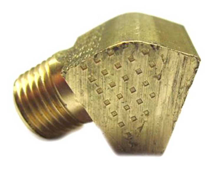 9409927 45-Degree Brass Elbow for Oil Sender Unit and Fuel Line for 1957-1981 GM Models, 1964-1981 Pontiac Models