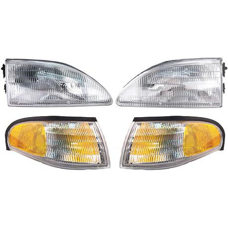 94L002 1994-98 Ford Mustang; Headlight Kit; 4 Piece