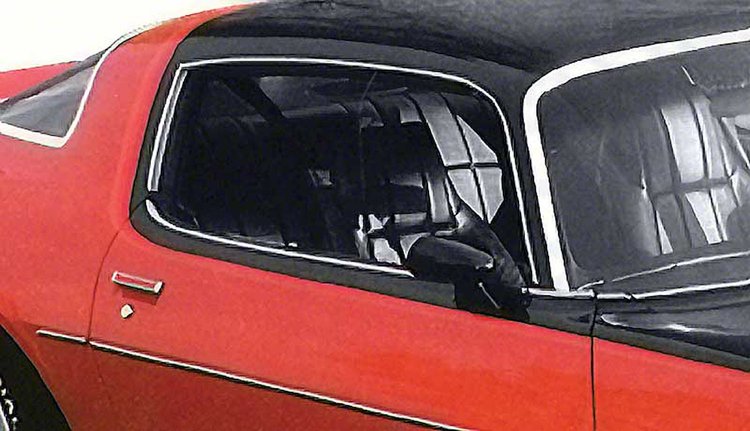 9605610 Roof Drip Molding for 1971-1979 Chevy Camaro, Pontiac Firebird without Vinyl Top [Right/Passenger Side]