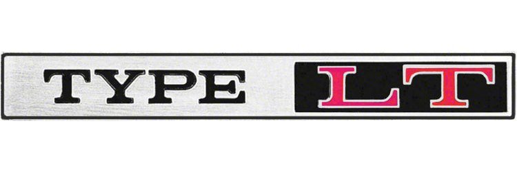 Emblem 1974-1976 Chevy Camaro "Type LT" Sail Panel/Rear Panel Emblem