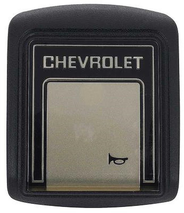 9761177 1978-91 Chevrolet Truck, Horn Cap, w/ Deluxe Steering Wheel, Black w/ Champagne Accent