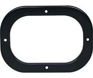 1968-72 Gearshift Boot Retainer Plate ; Black ; For Hurst or 4 Speed Manual Trans