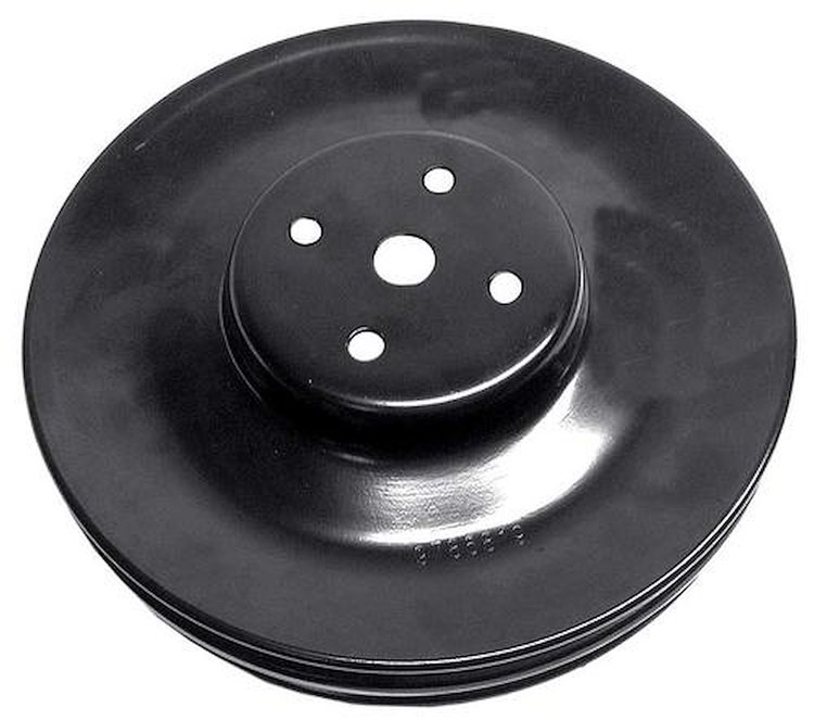 9786819 1967 Pontiac Bonneville, Catalina, Firebird, GTO, Lemans, Water Pump Pulley, 2-Groove, 8" Diameter