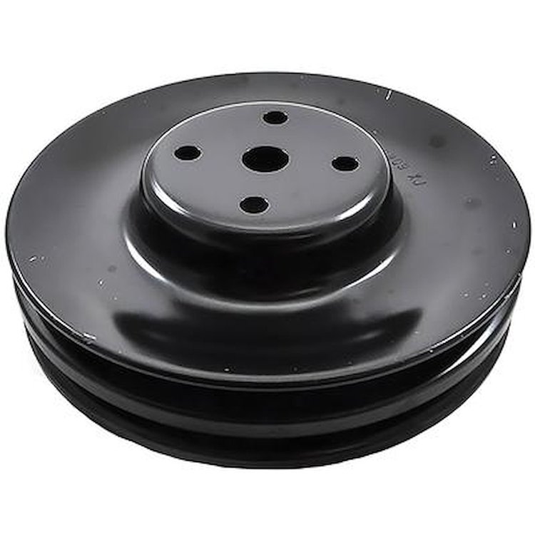 9786909 1967 Pontiac Firebird, Water Pump Pulley, 2 Groove, 7" Diameter, w/ Air Conditioning