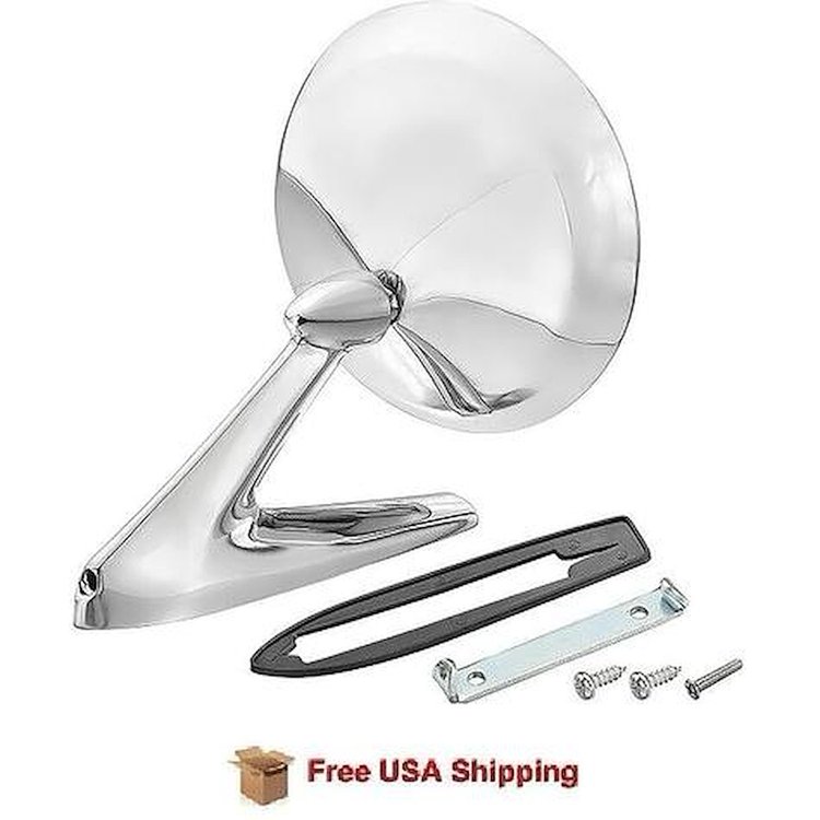 9787901 Outer Door Mirror for 1967-1968 Pontiac GTO, LeMans, Tempest, Grand Prix, Bonneville, Catalina
