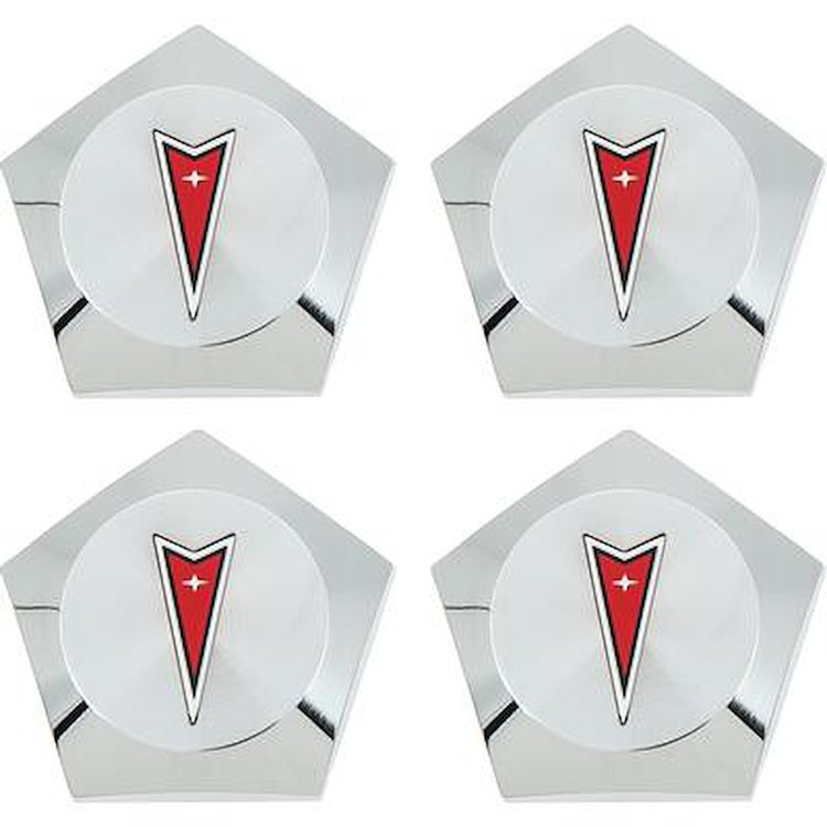 9795568 Honeycomb Wheel Center Caps for 1972-1977 Pontiac Firebird, Grand Prix, LeMans