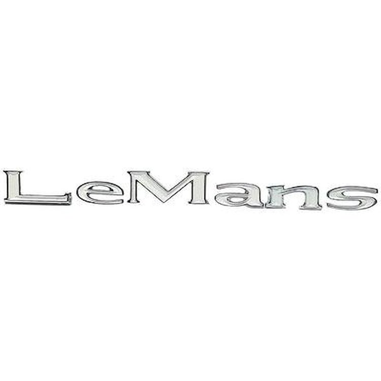 9798368 1967-69 Pontiac Lemans, Quarter Panel or Front Fender Emblem, LeMans Letter Set, 6-Pieces, LH or RH