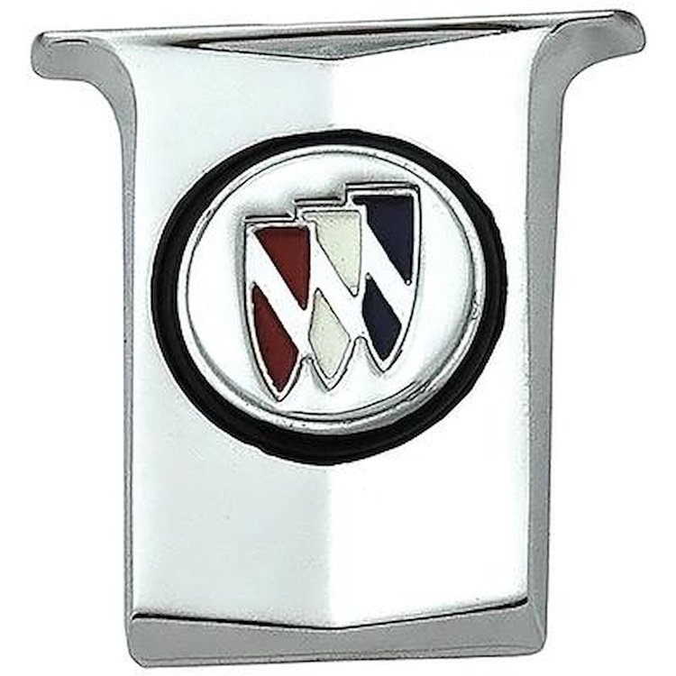 9801858 1970 Buick Skylark, Sail Panel Emblem, Tri-Shield Insignia