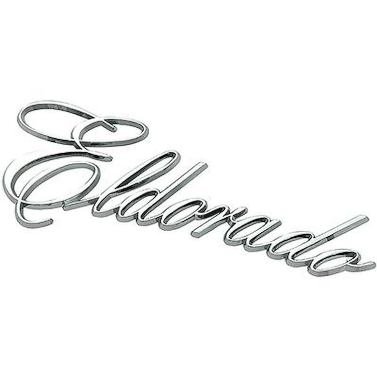 9882666 1972-78 Cadillac Eldorado, Trunk Emblem, Eldorado Nameplate Script