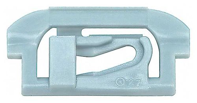 A1010 1975-90 GM; Molding Clip; Nylon; 15.25 mm x 30.5 mm; Light Green
