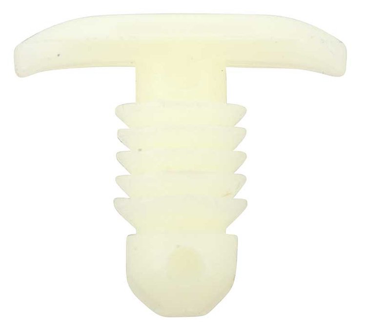 A1031 Nylon Fastener, 13/64" Dia. Stem, 13/32" Stem Length, For Door/Header Weatherstrip, Natural