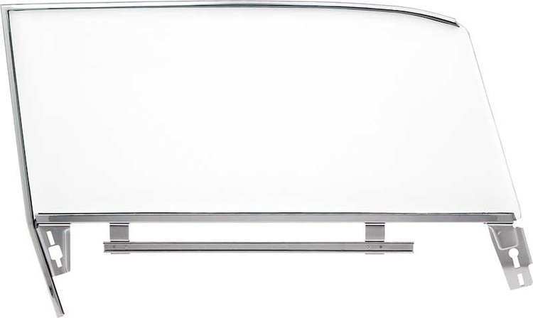 A1605 Door Glass Assembly; 1961-62 Impala, Bel Air; 2 Door; Bubble Top; with Clear Glass; LH