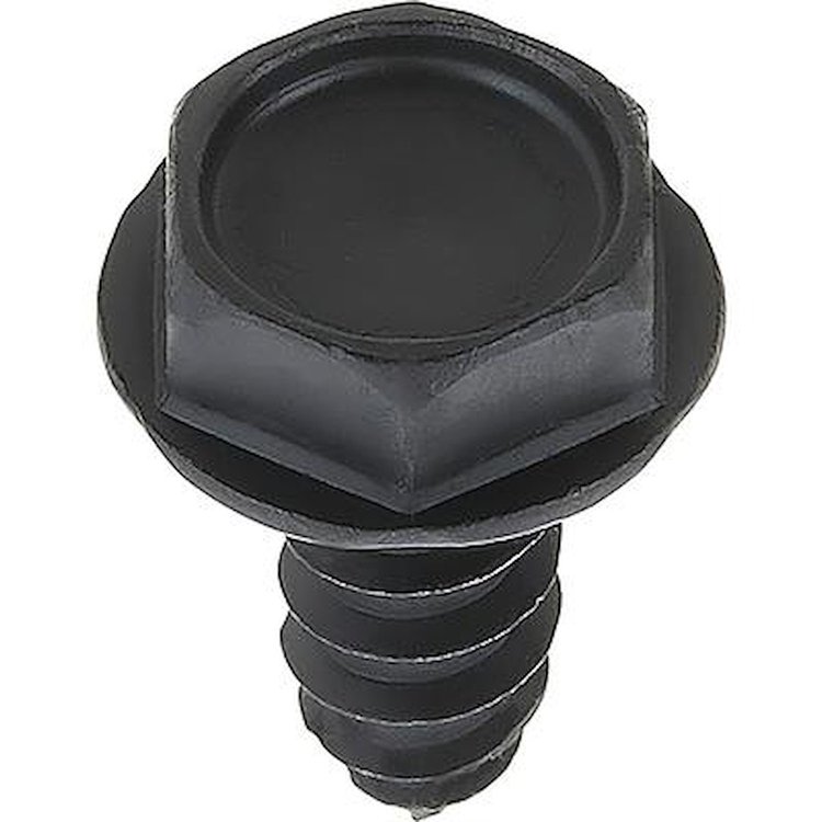 A16149 #10 x 1/2" Lg Tapping Screw w/ 5/16" Hex Washer Head, Black Oxide