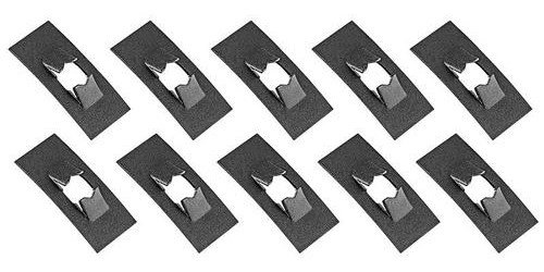 A2099K Push On Flat Nut, Fits 18" Stud, Black Phosphate Coated, 10 Piece Set