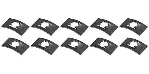A2103K Push On Flat Nut, Fits 3/16" Stud, Black Phosphate Coated, 10 Piece Set
