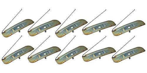 A2754K 1960-72 Chevrolet, GMC Truck; Wire Tail Molding Clip, #10-24, 4 in. Long, Zinc Plated, 10 Piece Set