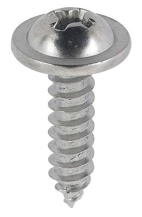 A2806 Molding Screw, Phillips, 8-18 x 5/8", 13/32" Diameter Washer Head, Chrome Plated