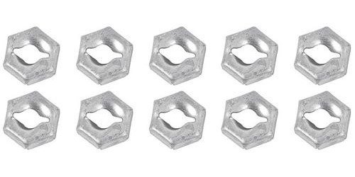 A3401K Thread Cutting Nut, 1/8" Stud Size, 5/16" Hex, 10 Piece Set