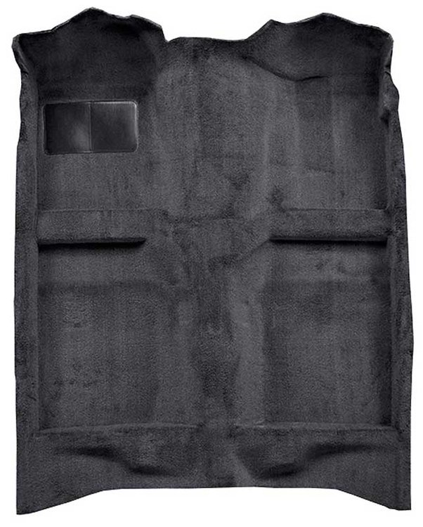 A4022B13 Passenger Area Cut Pile Carpet With Mass Backing 1982-93 Mustang Coupe/Hatchback; Ebony