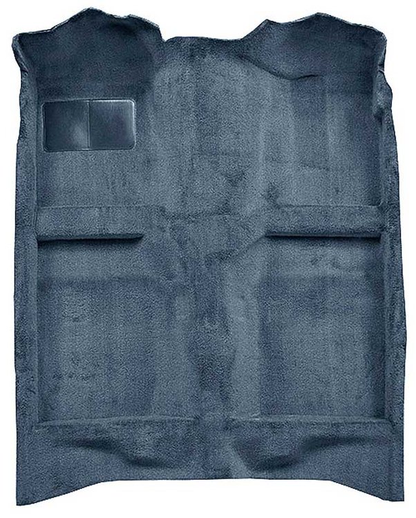 A4022B62 Passenger Area Cut Pile Carpet With Mass Backing 1982-93 Mustang Coupe/Hatchback; Blue