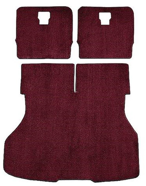 A4024A15 Rear Cargo Area Cut Pile Carpet 1983-86 Mustang Hatchback; Maroon