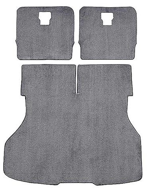 A4024A25 Rear Cargo Area Cut Pile Carpet 1983-86 Mustang Hatchback; Medium Gray