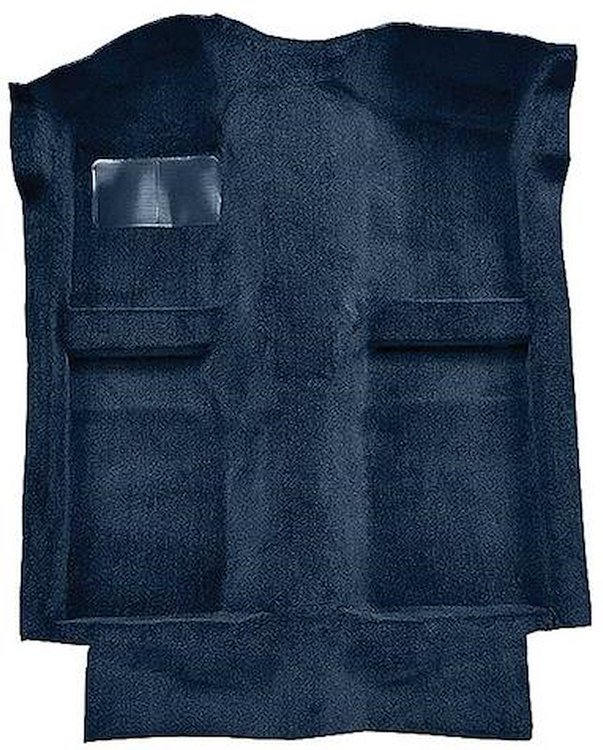 A4025A12 Passenger Area Cut Pile Floor Carpet Set 1983-93 Mustang Convertible; Regatta Blue