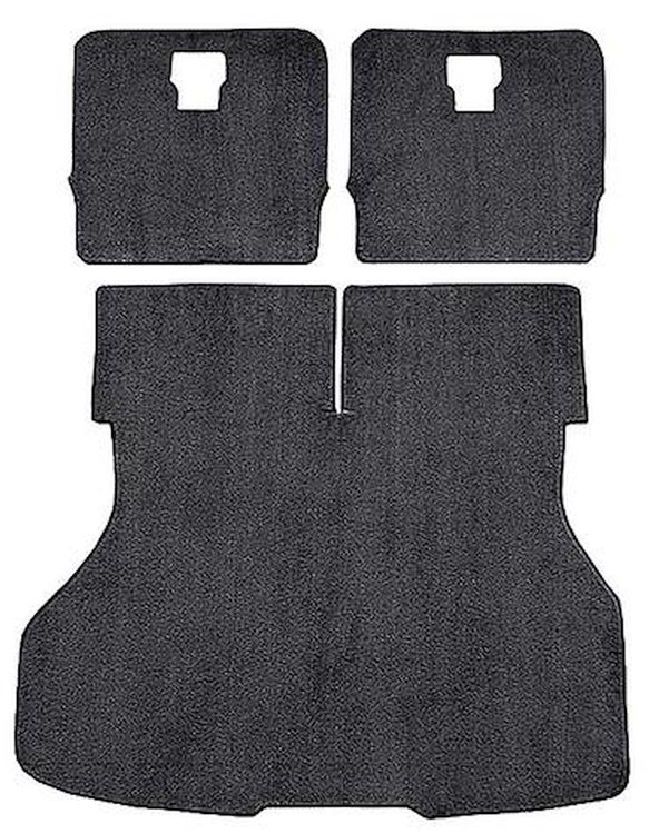 A4026A33 Hatchback Rear Cargo Area Cut Pile Carpet Set 1987-93 Mustang; Graphite