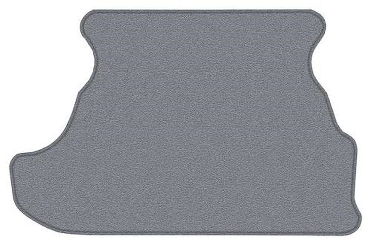 A4028A25 Cut Pile Carpet Trunk Floor Mat 1979-93 Mustang Coupe; Medium Gray