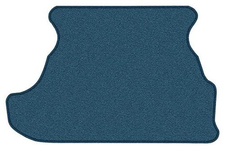 A4028A62 Cut Pile Carpet Trunk Mat 1979-93 Mustang Coupe; Blue