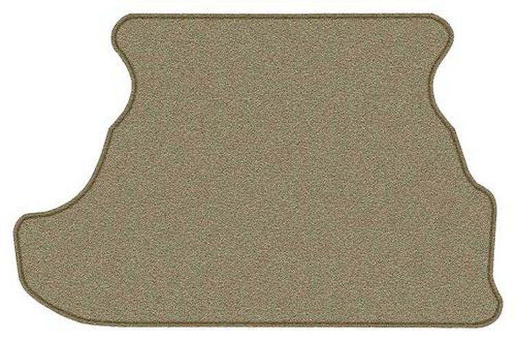 A4028A69 Cut Pile Carpet Trunk Mat 1979-93 Mustang Coupe; Medium Saddle