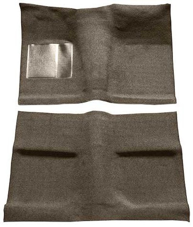 A4030A07 Molded Carpet Set 1964 Mustang; Coupe; Front and Rear; 80%-20% Loop; 2-Piece; Parchment