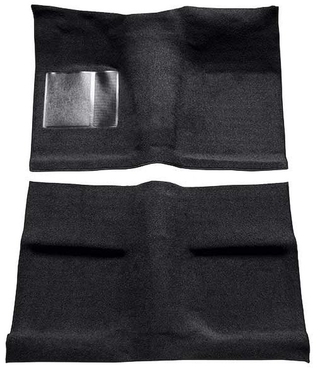 A4030B01 Passenger Area Loop Floor Carpet Set With Mass Backing 1964 Mustang Coupe; Black