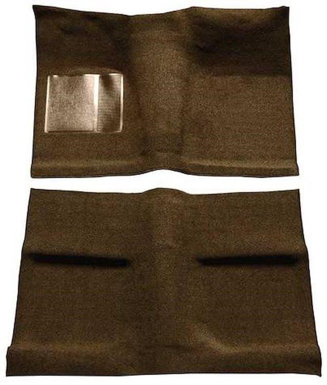 A4030B18 Passenger Area Loop Floor Carpet Set With Mass Backing 1964 Mustang Coupe; Dark Saddle