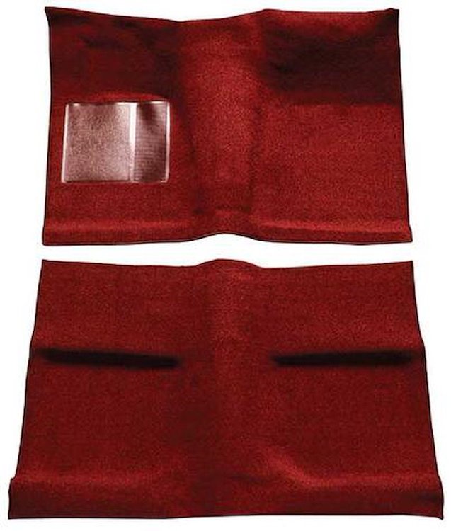 A4030B49 Passenger Area Loop Floor Carpet Set With Mass Backing 1964 Mustang Coupe; Emberglow