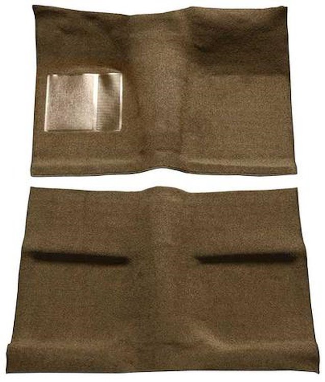 A4030B69 Passenger Area Loop Floor Carpet Set With Mass Backing 1964 Mustang Coupe; Medium Saddle
