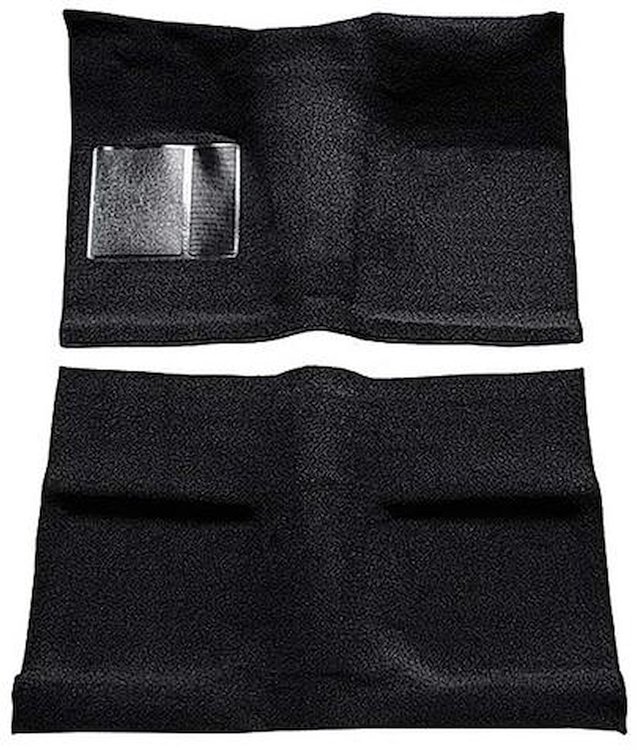 A4031A01 Passenger Area Nylon Loop Floor Carpet Set 1964 Mustang Coupe; Black