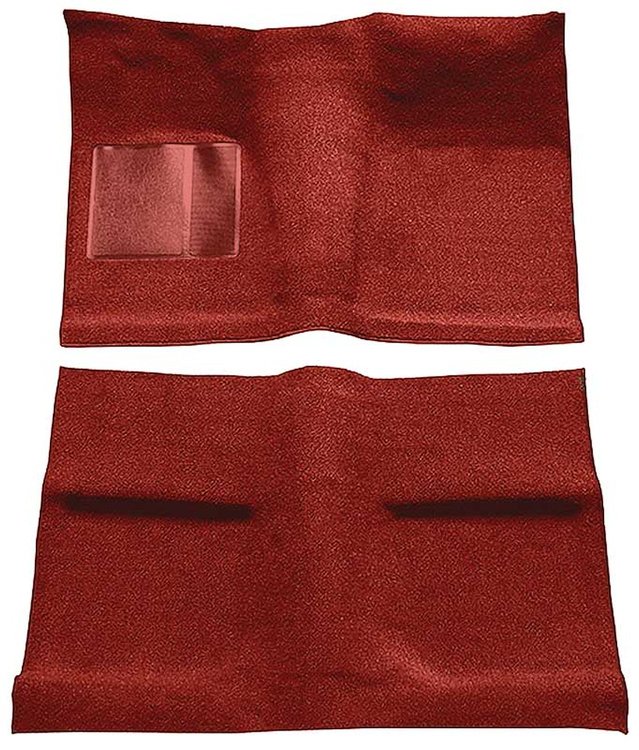A4031A02 Passenger Area Nylon Loop Floor Carpet Set 1964 Mustang Coupe; Red
