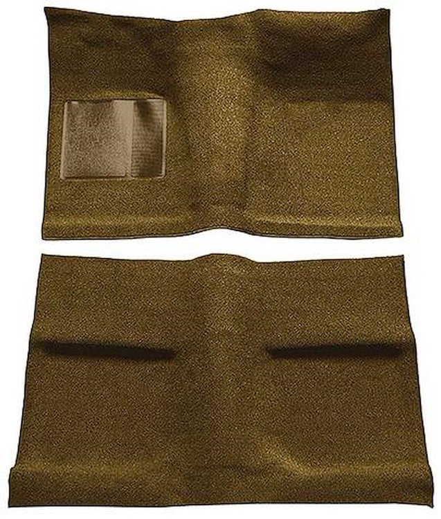 A4031A24 Passenger Area Nylon Loop Floor Carpet Set 1964 Mustang Coupe; Saddle