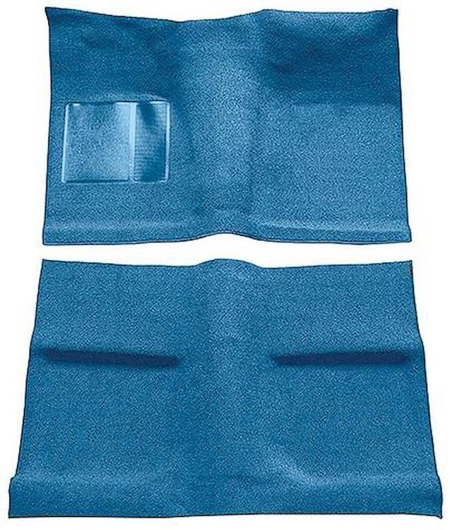 A4031A31 Passenger Area Nylon Loop Floor Carpet Set 1964 Mustang Coupe; Light Blue
