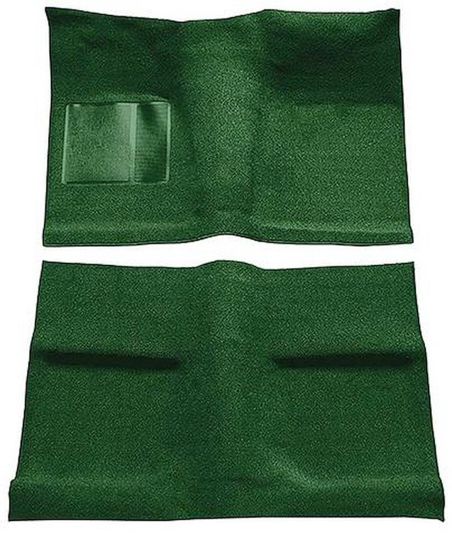 A4031A39 Passenger Area Nylon Loop Floor Carpet Set 1964 Mustang Coupe; Green